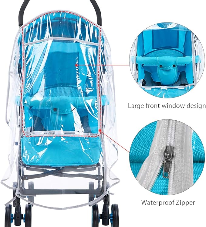 SONARIN Universal Stroller Rain Cover – Waterproof, Portable Weather Shield for Pushchairs, Prams, Buggies & All SONARIN Models